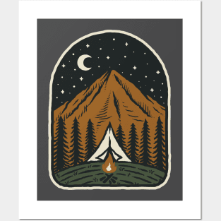 Night Camp Posters and Art